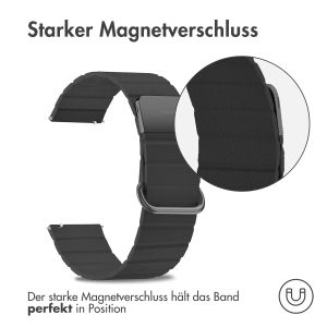 iMoshion Magnetlederarmband - 22-mm-Universalanschluss - Schwarz