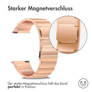 Selencia Edelstahl Magnetarmband - 22-mm-Universalanschluss - Rose Gold