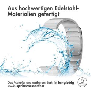 Selencia Edelstahl Magnetarmband - 22-mm-Universalanschluss - Silber