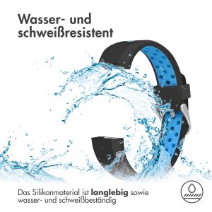 iMoshion Silikonband Sport für das Fitbit Alta (HR) - Schwarz/Blau