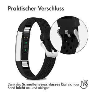 iMoshion Silikonband Sport für das Fitbit Alta (HR) - Schwarz