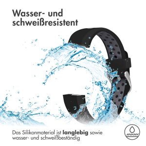 iMoshion Silikonband Sport für das Fitbit Alta (HR) - Schwarz/Grau