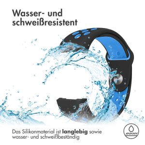 iMoshion Silikonband Sport für das Fitbit Charge 2 - Schwarz / Blau