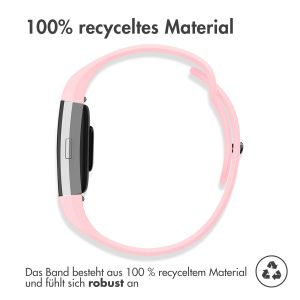 iMoshion Silikonband Sport für das Fitbit Charge 2 - Rosa / Weiß