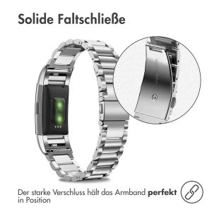 iMoshion Edelstahlarmband für das Fitbit Charge 2 - Silber