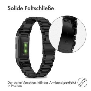 iMoshion Edelstahlarmband für das Fitbit Charge 2 - Schwarz