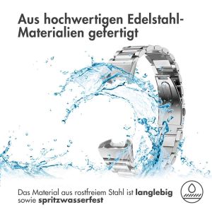 iMoshion Edelstahlarmband für das Fitbit Charge 3 / 4 - Silber