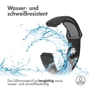 iMoshion Silikonband Sport für das Fitbit Inspire - Schwarz / Grau