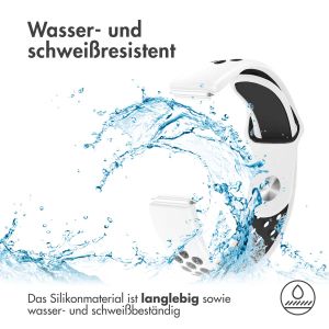 iMoshion Silikonband Sport für das Fitbit Inspire - Weiß / Schwarz
