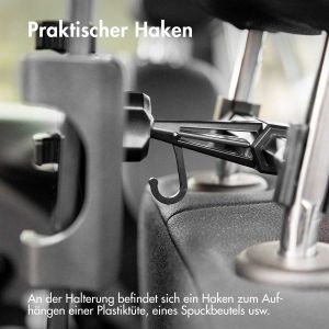 iMoshion Tablethalter für das Auto - Verstellbar - Kopfstütze - Schwarz
