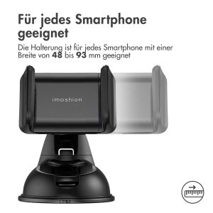 iMoshion Handyhalterung für das Auto - Verstellbar - Armaturenbrett und Windschutzscheibe - Schwarz