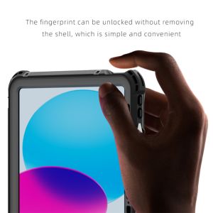 Redpepper Waterproof Backcase für das iPad 10 (2022) 10.9 Zoll - Schwarz