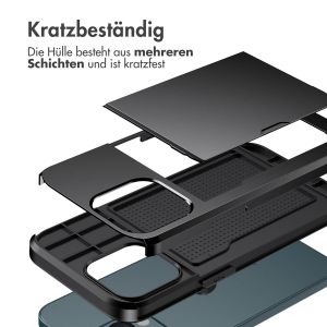 iMoshion ﻿Backcover mit Kartenfach für das iPhone 13 Pro - Schwarz