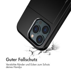 iMoshion ﻿Backcover mit Kartenfach für das iPhone 13 Pro Max - Schwarz