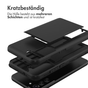 iMoshion ﻿Backcover mit Kartenfach für das Samsung Galaxy S22 - Schwarz