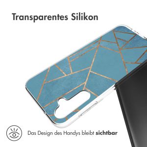 iMoshion Design Hülle für das Samsung Galaxy A14 (5G/4G) - Blue Graphic