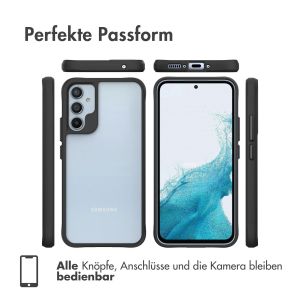 iMoshion Rugged Hybrid Case für das Samsung Galaxy A34 (5G) - Schwarz / Transparent