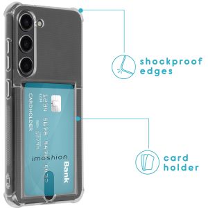 iMoshion Soft Case Back Cover mit Kartenfach für das Samsung Galaxy S23 - Transparent