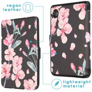 iMoshion Design Slim Hard Case Sleepcover für das Kobo Clara 2E / Tolino Shine 4 - Blossom