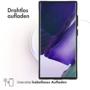 iMoshion Rugged Hybrid Case für das Samsung Galaxy S23 Ultra - Schwarz / Transparent