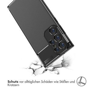 iMoshion Carbon-Hülle für das Samsung Galaxy S23 Ultra - Schwarz