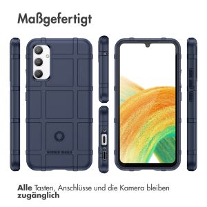 iMoshion Rugged Shield Backcover für das Samsung Galaxy A34 (5G) - Dunkelblau