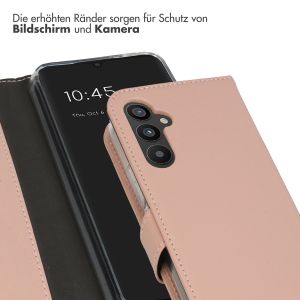 Selencia Echtleder Klapphülle für das Samsung Galaxy A34 (5G) - Dusty Pink