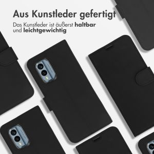Accezz Wallet TPU Klapphülle für das Nokia X30 - Schwarz