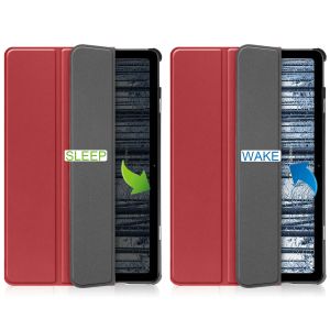 iMoshion Trifold Klapphülle für das Nokia T21 - Rot