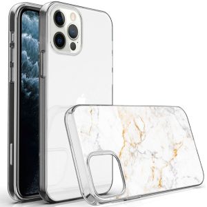 iMoshion Design Hülle für das iPhone 12 (Pro) - White Marble