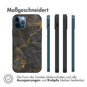 iMoshion Design Hülle für das iPhone 12 (Pro) - Black Marble