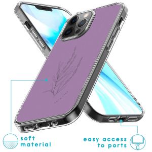 iMoshion Design Hülle für das iPhone 12 (Pro) - Floral Purple