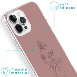 iMoshion Design Hülle für das iPhone 13 Pro - Floral Pink