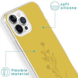 iMoshion Design Hülle für das iPhone 13 Pro - Floral Lime
