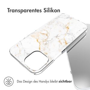 iMoshion Design Hülle für das iPhone 14 - White Marble