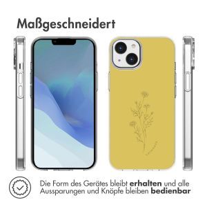 iMoshion Design Hülle für das iPhone 14 - Floral Lime
