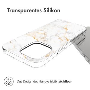 iMoshion Design Hülle für das iPhone 14 Pro Max - White Marble