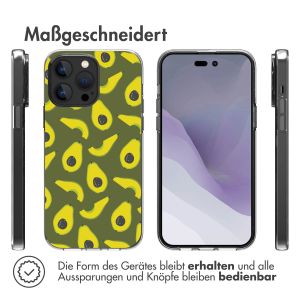 iMoshion Design Hülle für das iPhone 14 Pro Max - Avocados