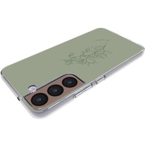 iMoshion Design Hülle für das Samsung Galaxy S22 - Floral Green