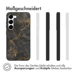 iMoshion Design Hülle für das Samsung Galaxy S23 Plus - Black Marble