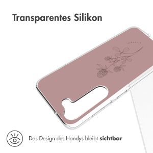 iMoshion Design Hülle für das Samsung Galaxy S23 Plus - Floral Pink
