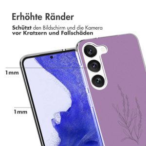 iMoshion Design Hülle für das Samsung Galaxy S23 Plus - Floral Purple