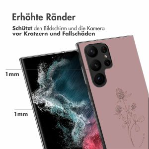 iMoshion Design Hülle für das Samsung Galaxy S23 Ultra - Floral Pink