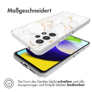 iMoshion Design Hülle für das Samsung Galaxy A53 - White Marble