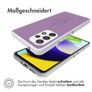 iMoshion Design Hülle für das Samsung Galaxy A53 - Floral Purple