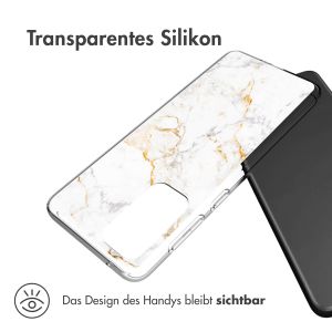 iMoshion Design Hülle für das Samsung Galaxy A33 - White Marble
