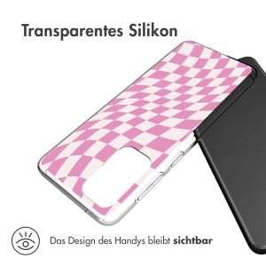 iMoshion Design Hülle für das Samsung Galaxy A33 - Retro Pink Check