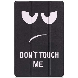 iMoshion Design Trifold Klapphülle für das Xiaomi Pad 5 / 5 Pro - Don't touch