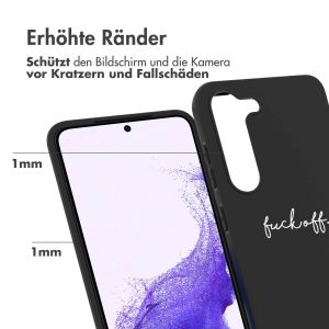 iMoshion Design Hülle für das Samsung Galaxy S23 - Fuck Off - Schwarz
