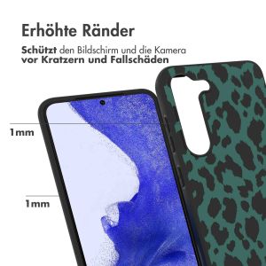 iMoshion Design Hülle für das Samsung Galaxy S23 Plus - Leopard - Grün / Schwarz